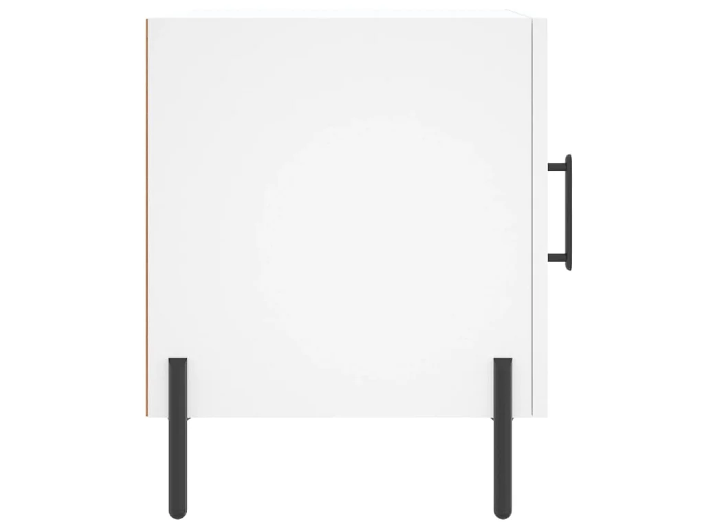 Nachtkastjes 2 st 40x40x50 cm bewerkt hout wit