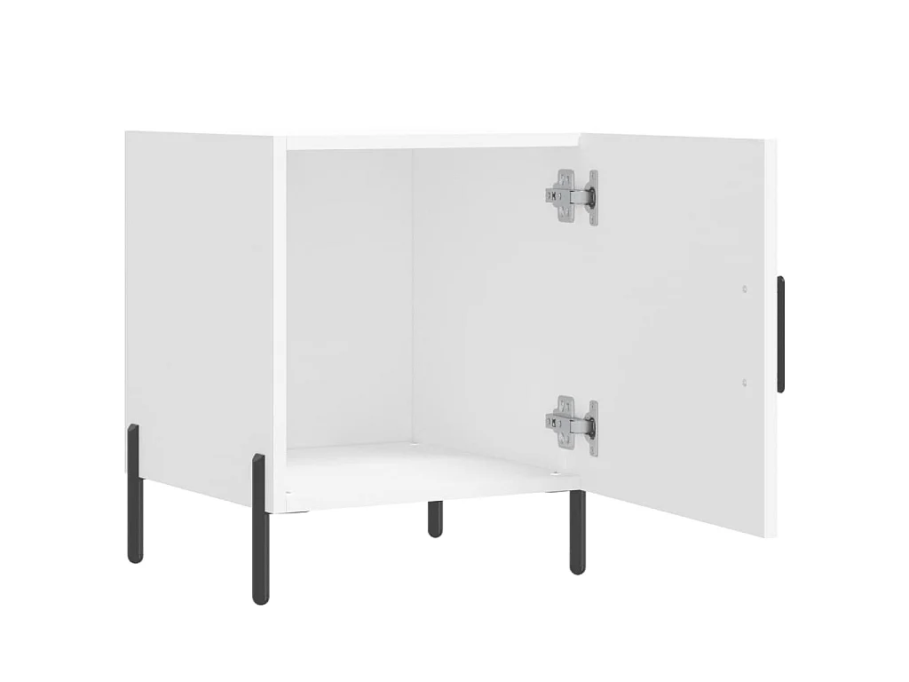 Nachtkastjes 2 st 40x40x50 cm bewerkt hout wit