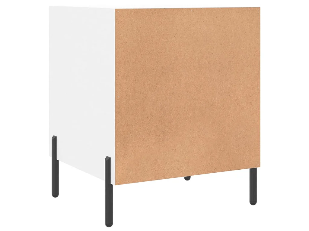 Nachtkastjes 2 st 40x40x50 cm bewerkt hout wit