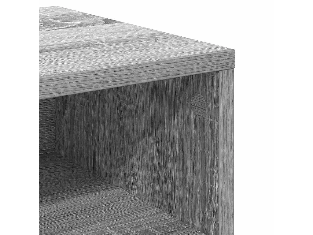 Nachtkastje 40x30x30 cm bewerkt hout grijs sonoma eikenkleurig