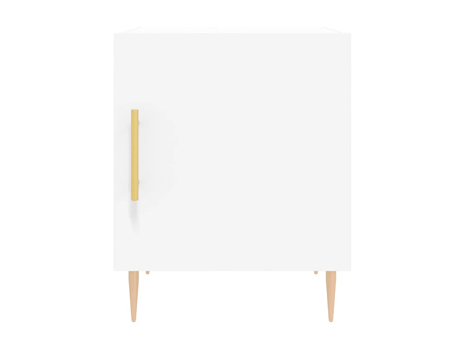 Tables de chevet 2 pcs blanc 40x40x50 cm bois d’ingénierie