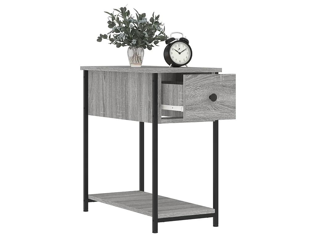 Tables de chevet 2 pcs sonoma gris 30x60x60cm bois d'ingénierie