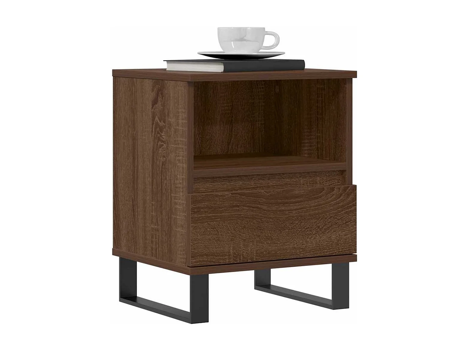 Tables de chevet 2 pcs chêne marron 40x35x50 cm bois ingénierie