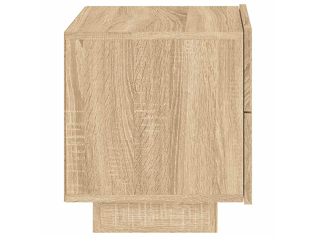 Nachttisch mit LED-Leuchten Sonoma-Eiche 70x36x40,5 cm