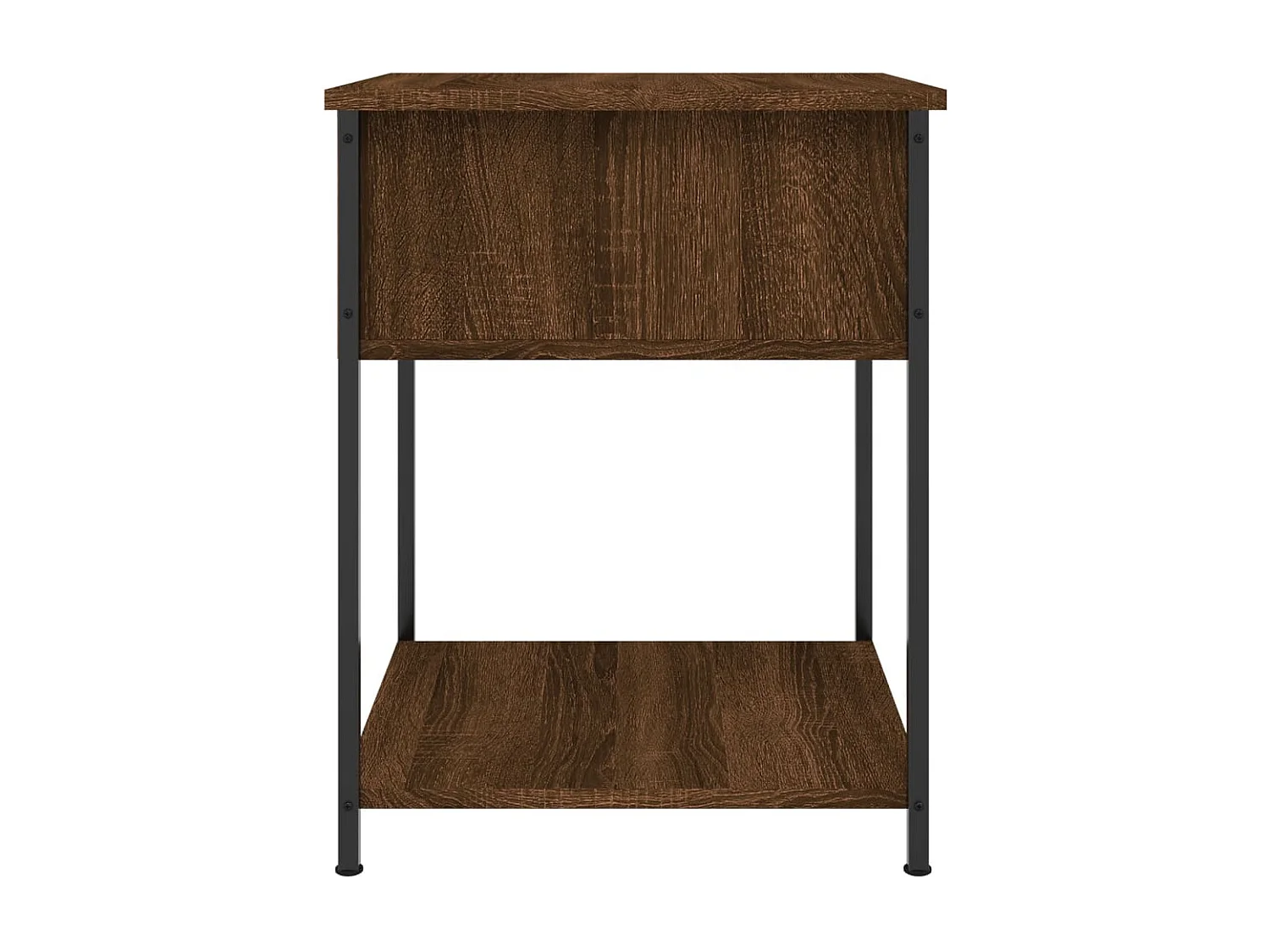 Nachtkastjes 2 st 44x45x58 cm bewerkt hout bruin eikenkleur