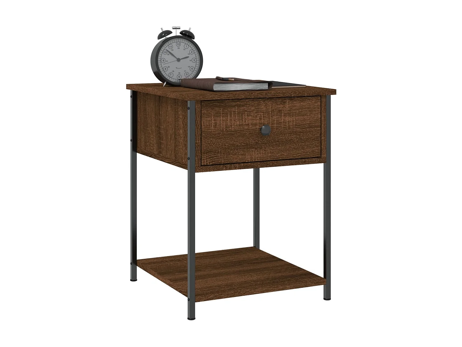 Nachttische 2 Stk. Braun Eichen-Optik 44x45x58 cm Holzwerkstoff