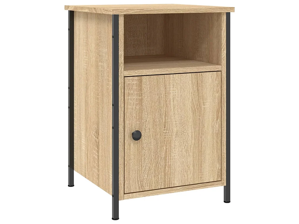 Nachtkastjes 2 st 40x42x60 cm bewerkt hout sonoma eikenkleurig