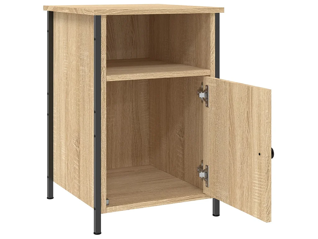 Nachtkastjes 2 st 40x42x60 cm bewerkt hout sonoma eikenkleurig