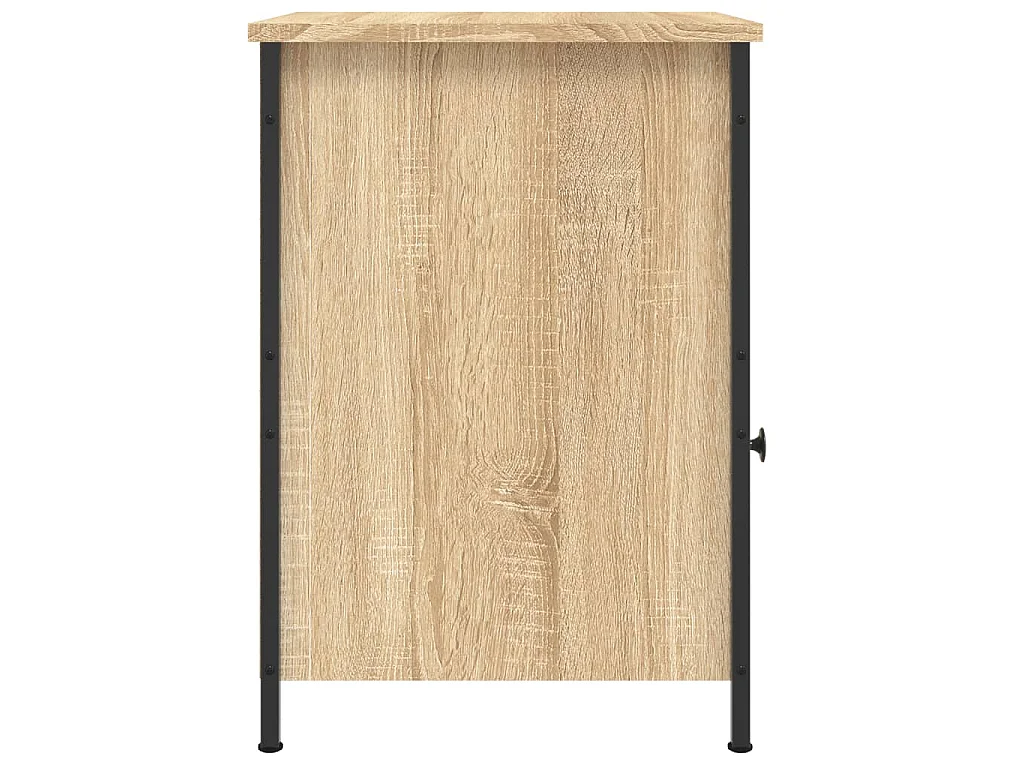 Nachtkastjes 2 st 40x42x60 cm bewerkt hout sonoma eikenkleurig