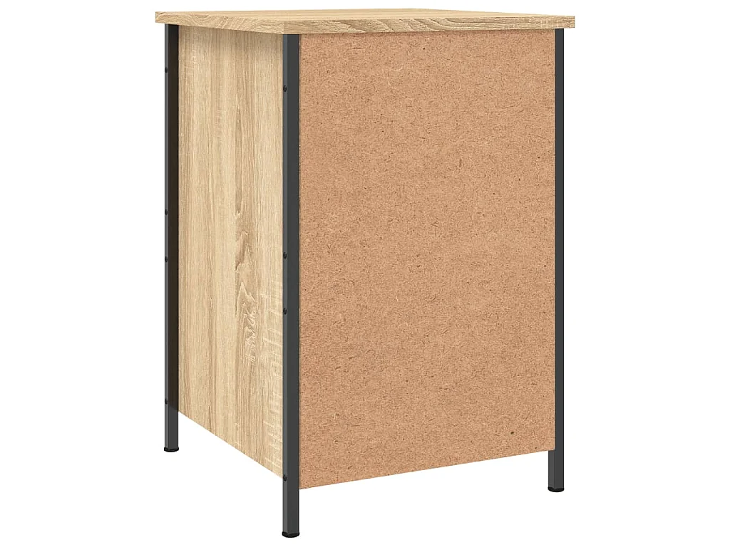 Nachtkastjes 2 st 40x42x60 cm bewerkt hout sonoma eikenkleurig