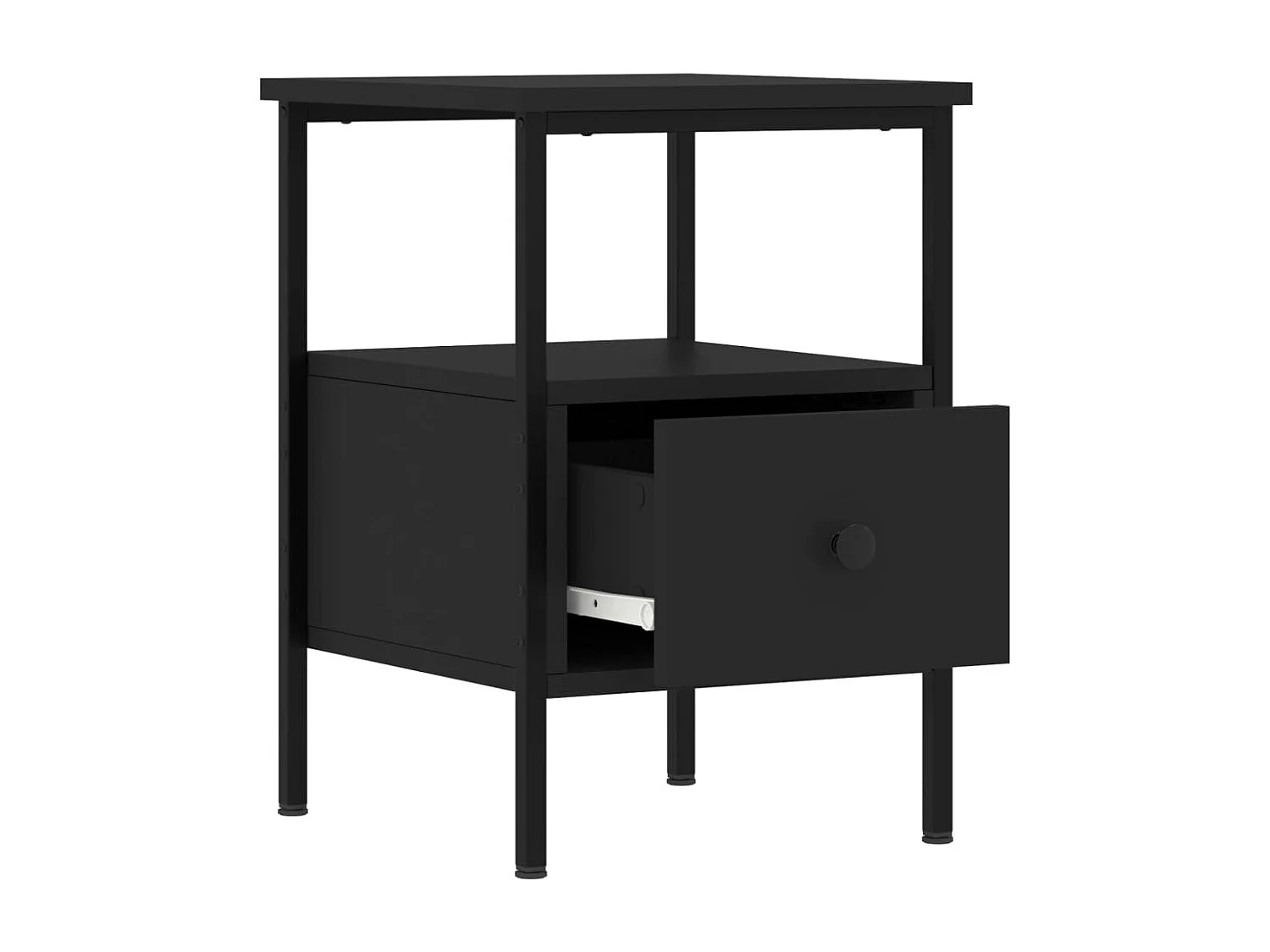 Tables de chevet 2 pcs noir 34x36x50 cm bois d’ingénierie