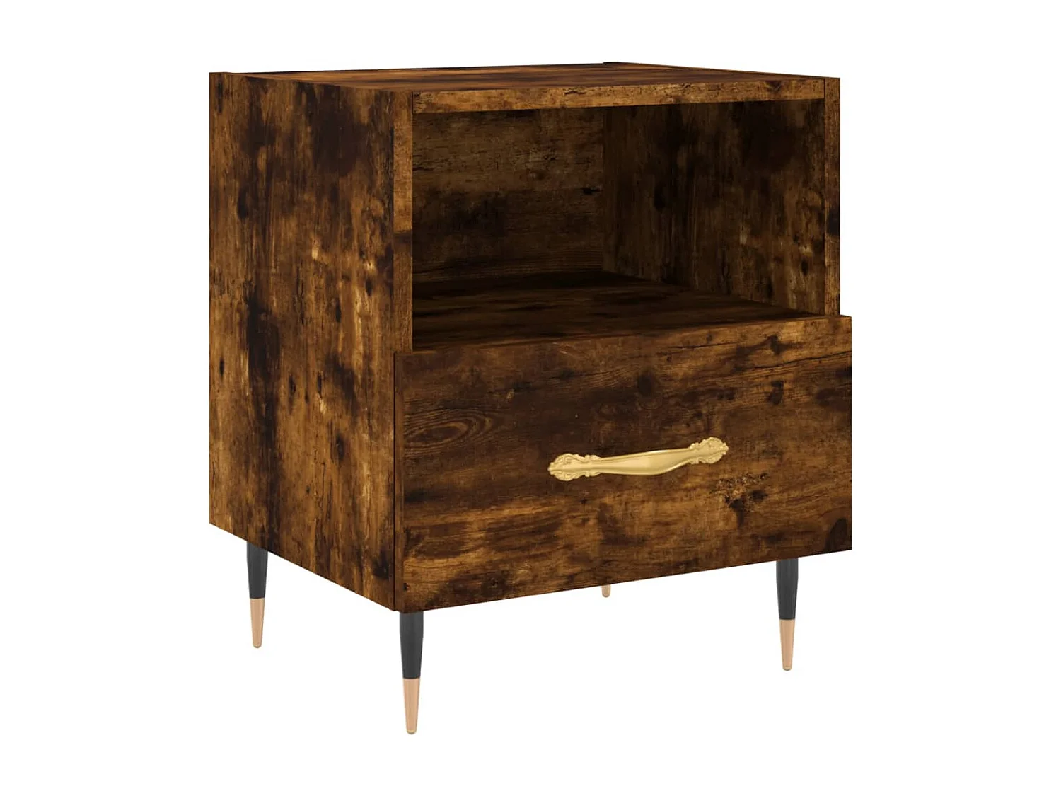 Nachttische 2 Stk. Räuchereiche 40x35x47,5 cm Holzwerkstoff