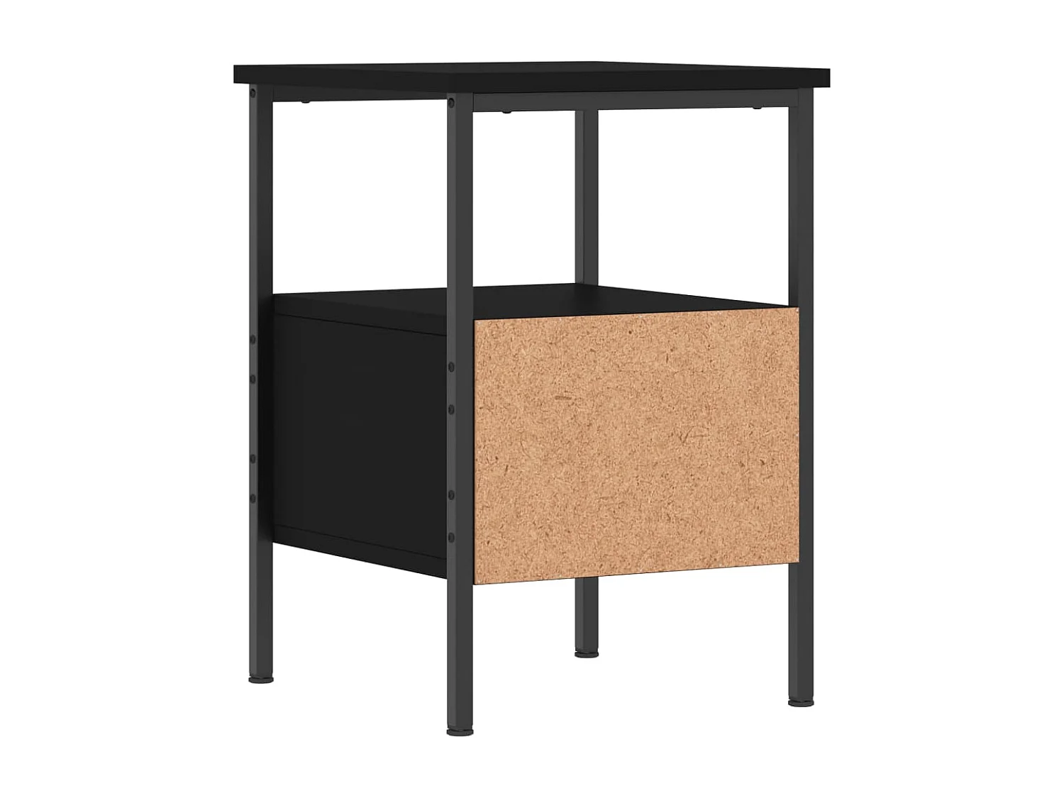 Nachttisch Schwarz 34x36x50 cm Holzwerkstoff