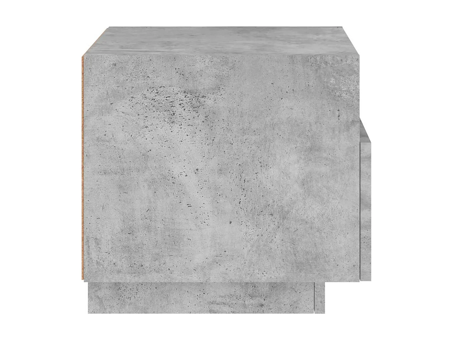 Comodini con Luci LED 2pz Grigio Cemento 40x39x37 cm