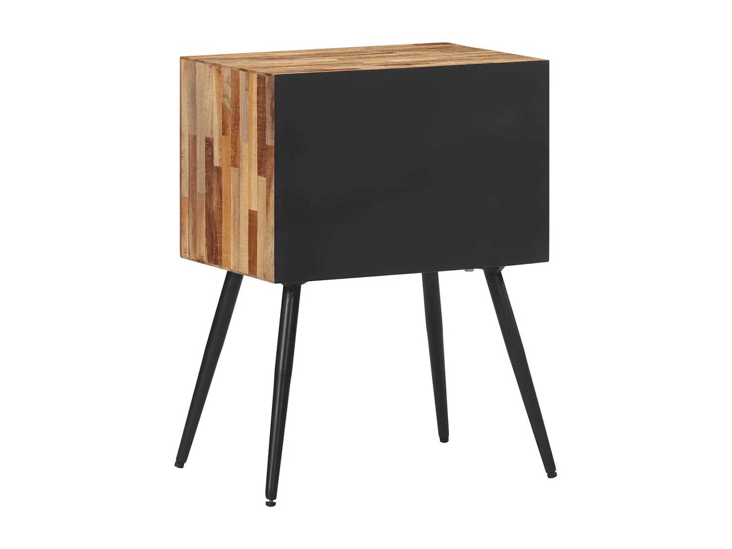 Table de chevet 47x31,5x60 cm bois massif de teck