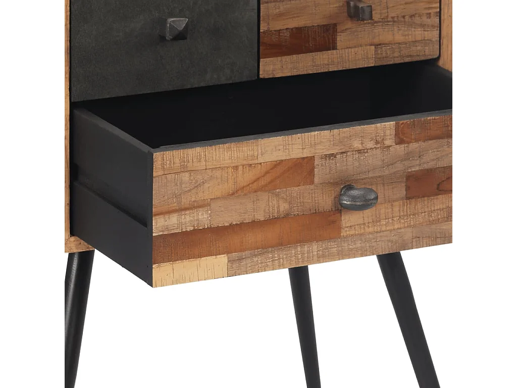 Nachttisch 47x31,5x60 cm Massivholz Teak