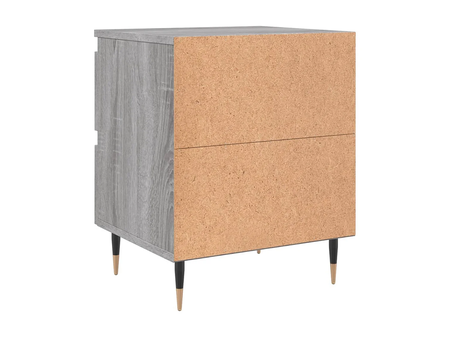 Nachttische 2 Stk. Grau Sonoma 40x35x50 cm Holzwerkstoff