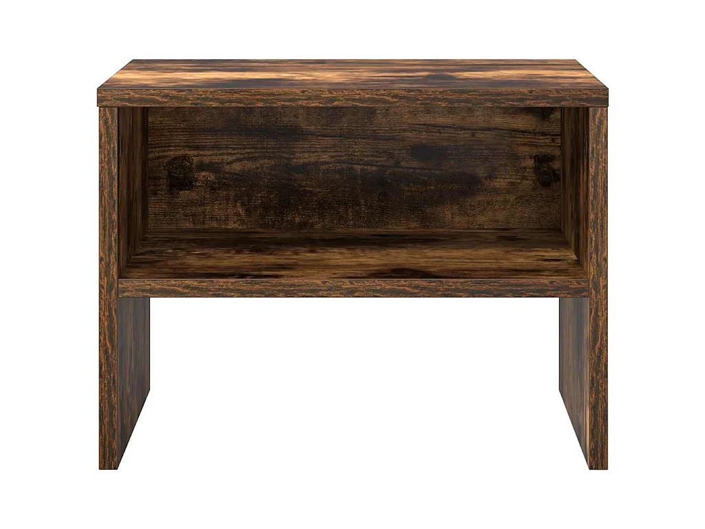 Table de chevet Chêne fumé 40x30x30 cm Bois d'ingénierie