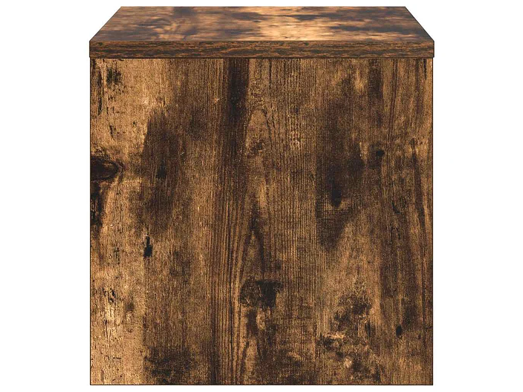 Table de chevet Chêne fumé 40x30x30 cm Bois d'ingénierie