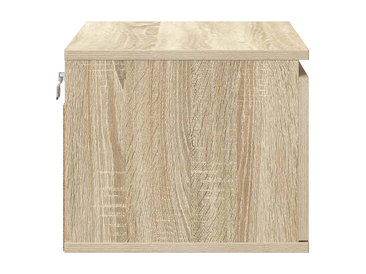 Table de chevet murale avec lumières LED chêne sonoma