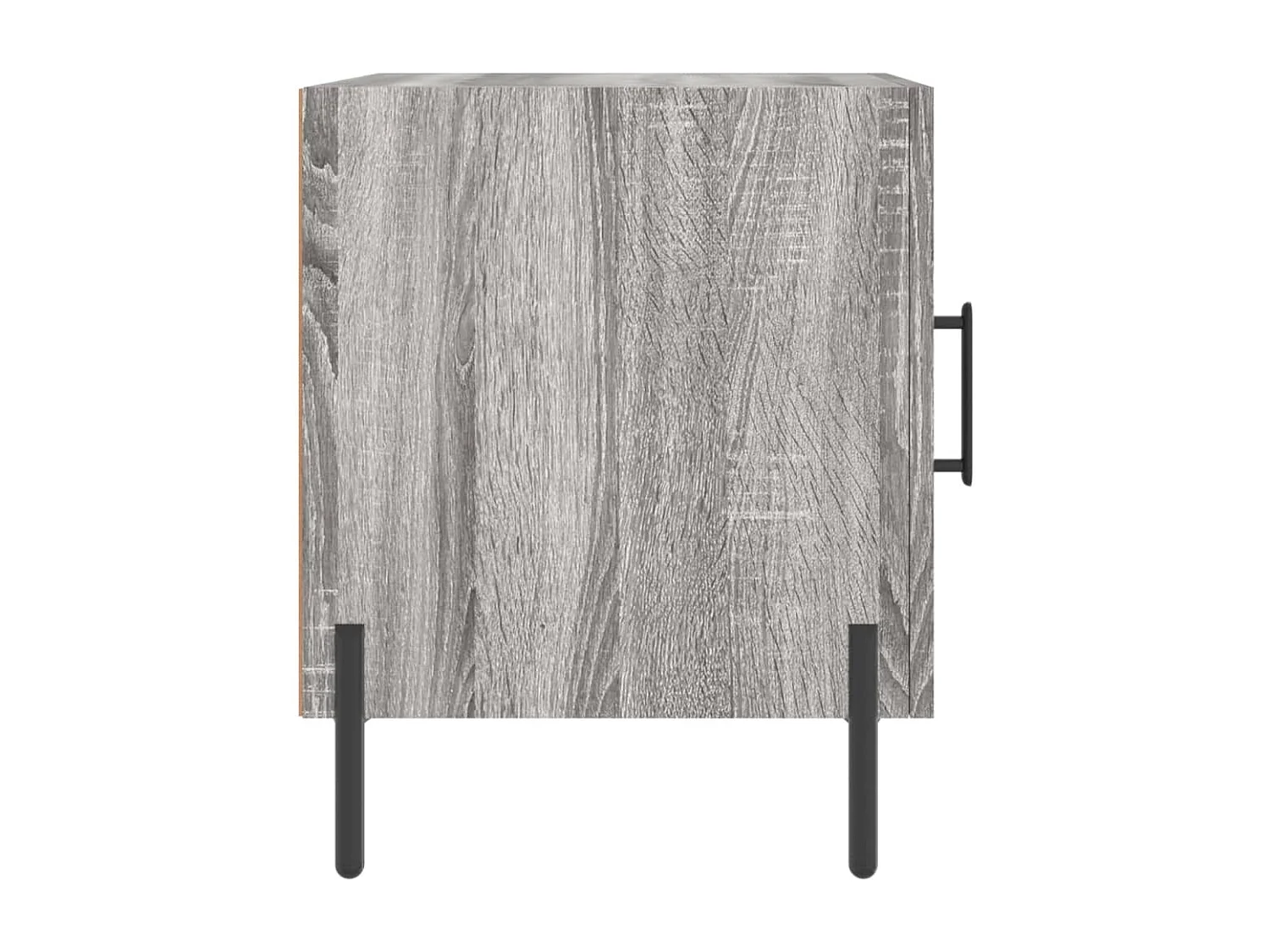 Table de chevet sonoma gris 40x40x50 cm bois d'ingénierie