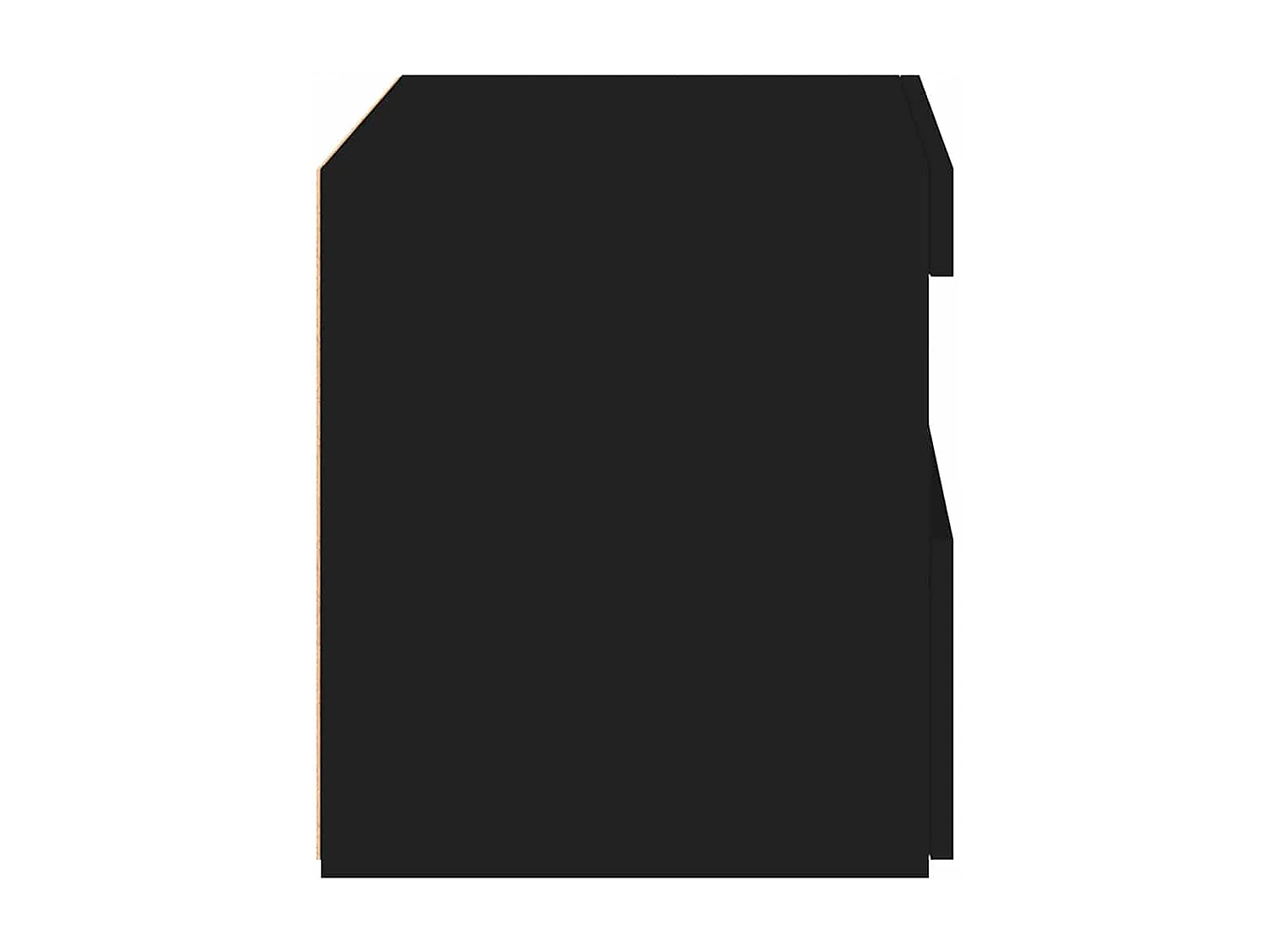 Tables de chevet avec lumières LED 2 pcs noir 50x40x45 cm