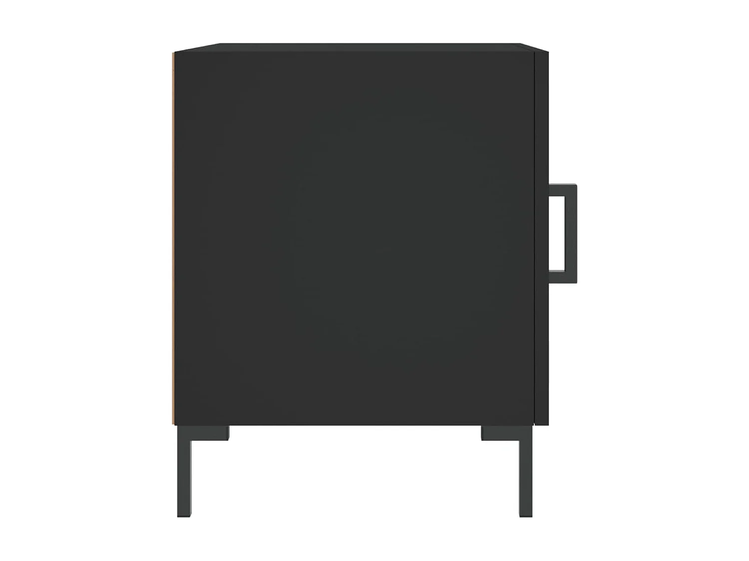 Tables de chevet 2 pcs noir 40x40x50 cm bois d’ingénierie
