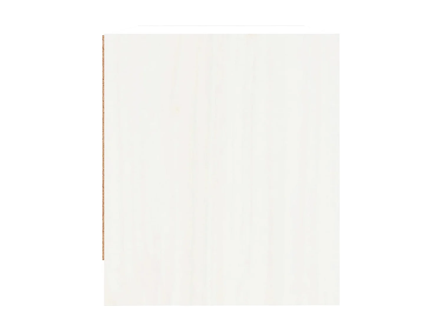 Table de chevet blanc 40x31x35,5 cm bois de pin massif