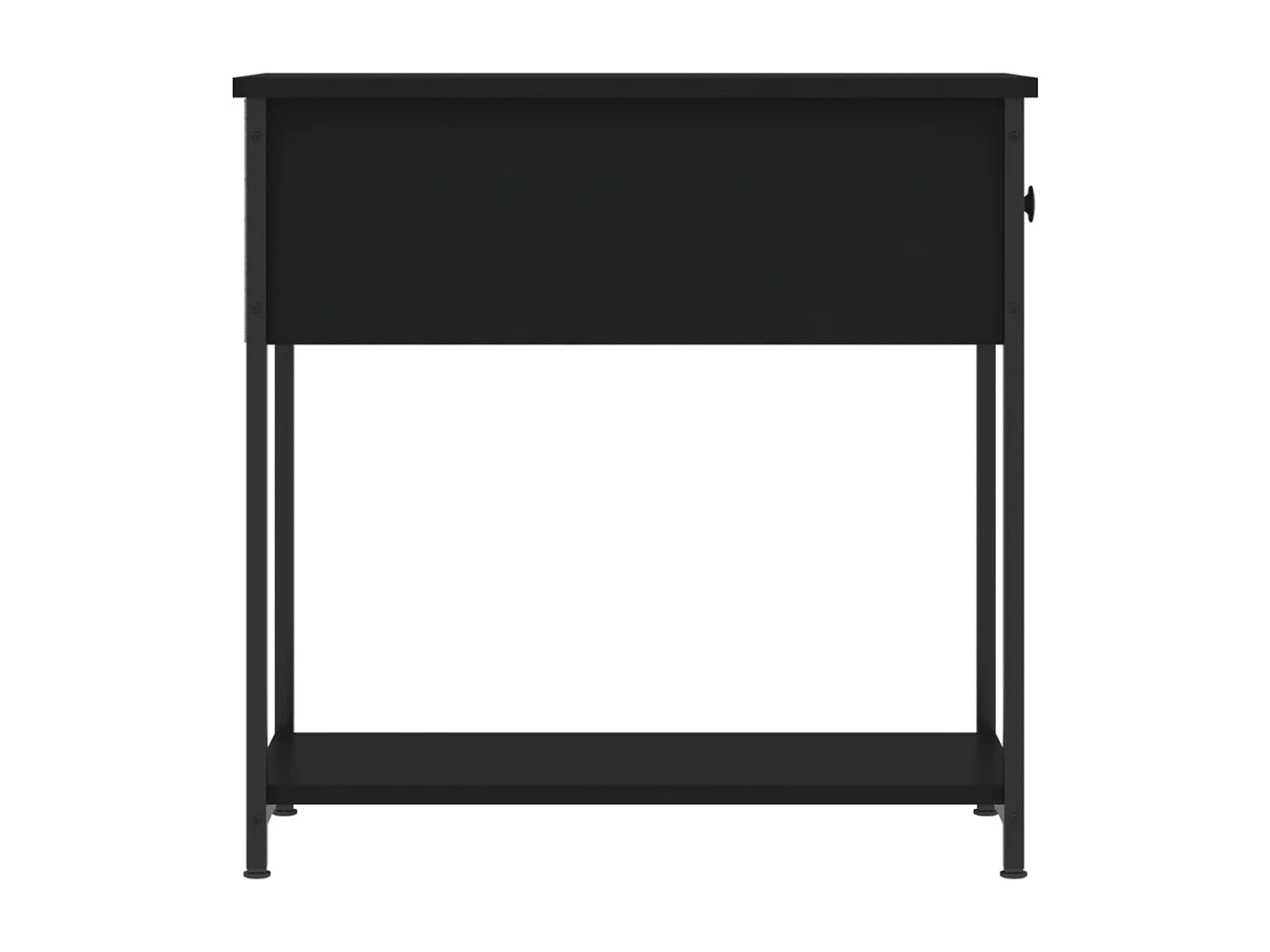 Table de chevet noir 30x60x60 cm Bois d’ingénierie