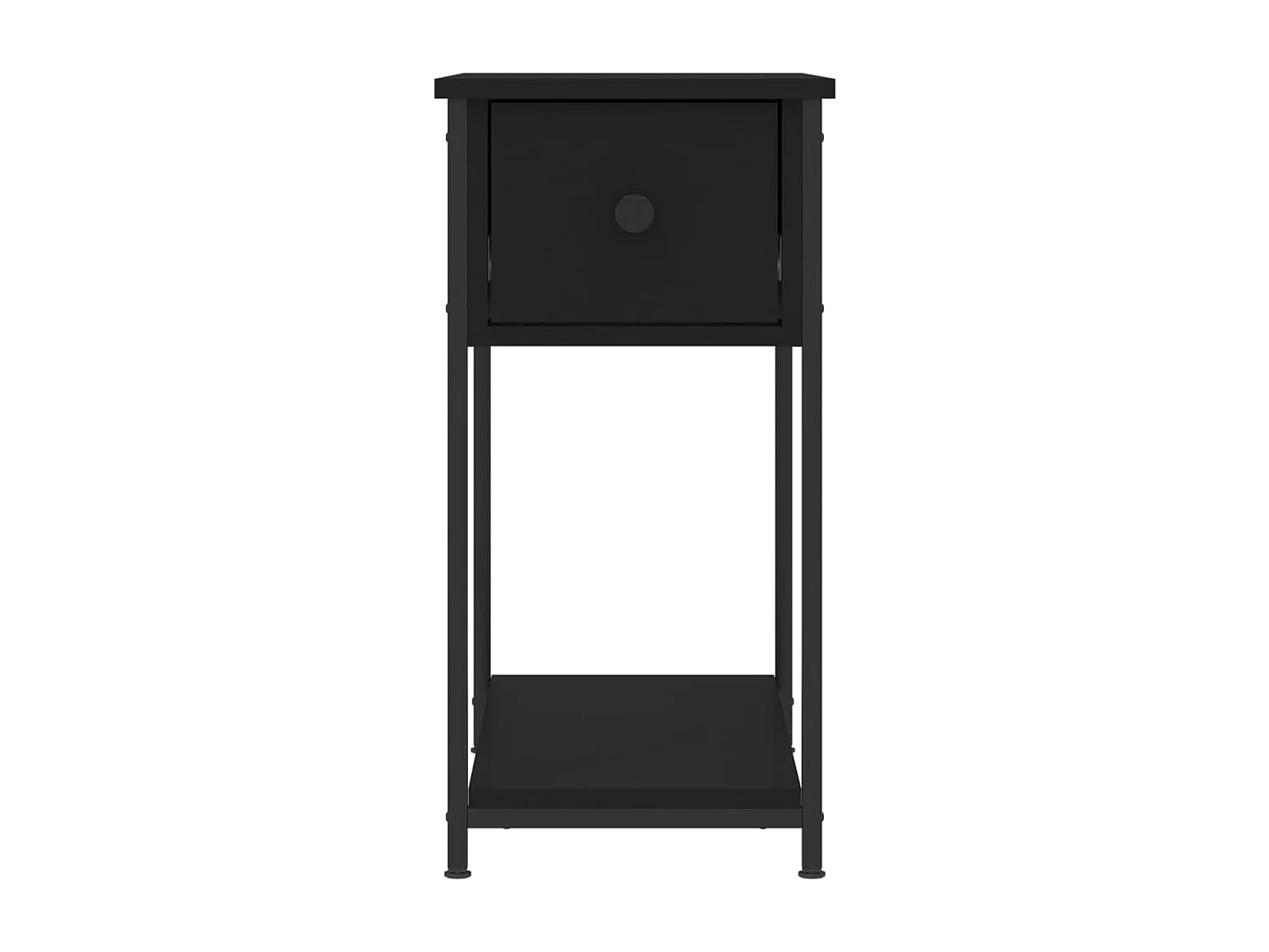 Nachtkastje 30x60x60 cm bewerkt hout zwart