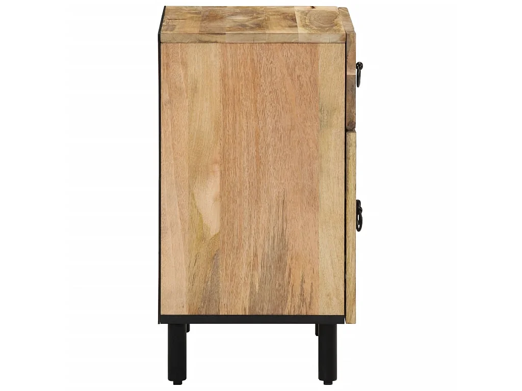 Mesa de cabeceira 50x33x60 cm madeira de mangueira maciça