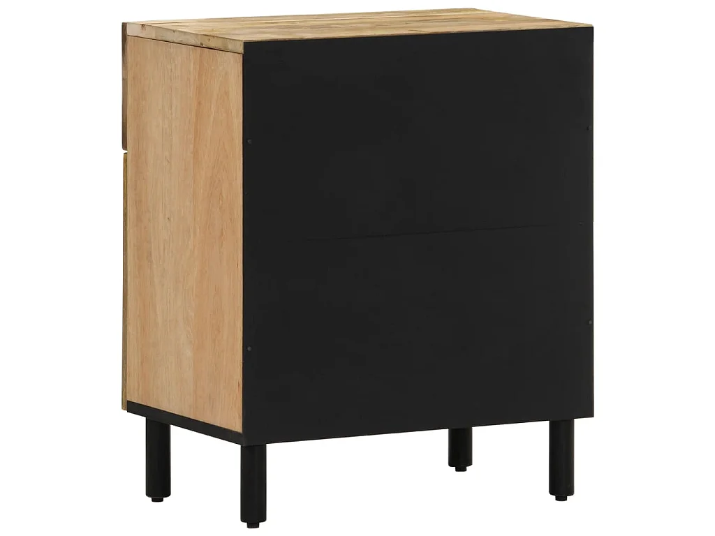 Mesa de cabeceira 50x33x60 cm madeira de mangueira maciça