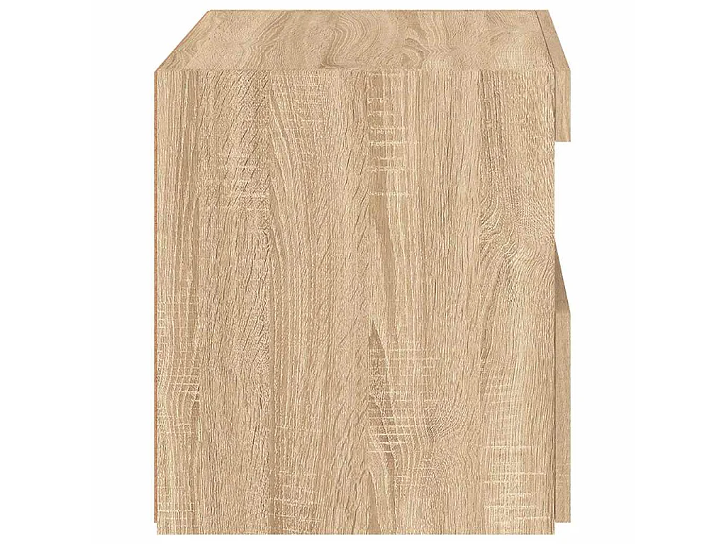 Nachtkastjes met LED 2 st 50x40x45 cm sonoma eikenkleurig