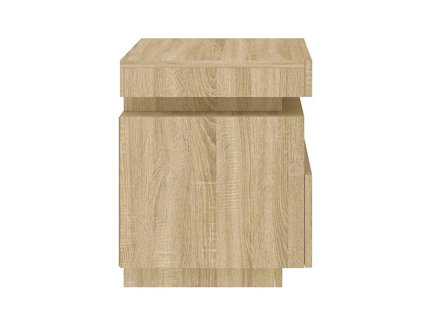 Nachttische mit LED-Leuchten 2 Stk. Sonoma Eiche 40x39x48,5 cm