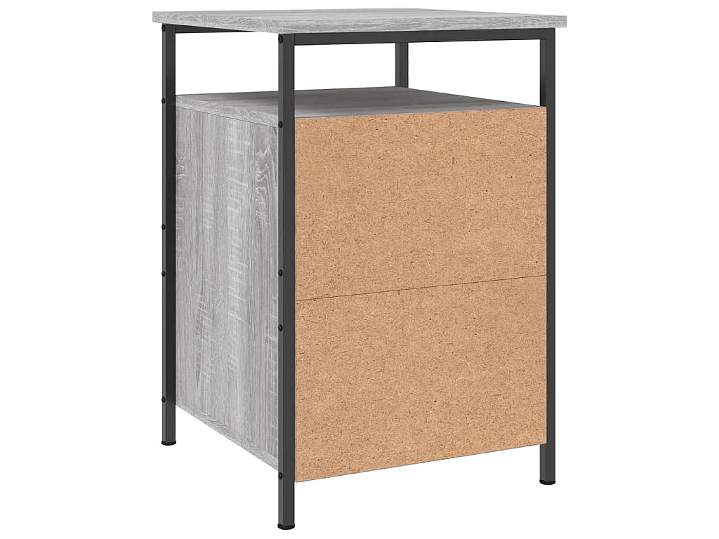 Tables de chevet 2 pcs sonoma gris 40x42x60cm bois d'ingénierie