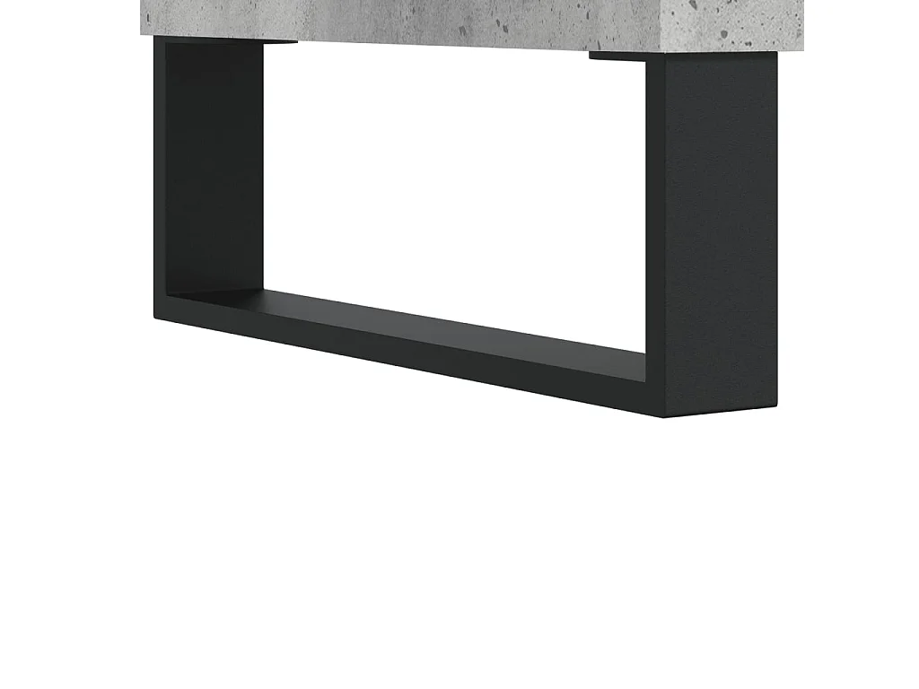 Nachtkastje 40x35x50 cm bewerkt hout betongrijs