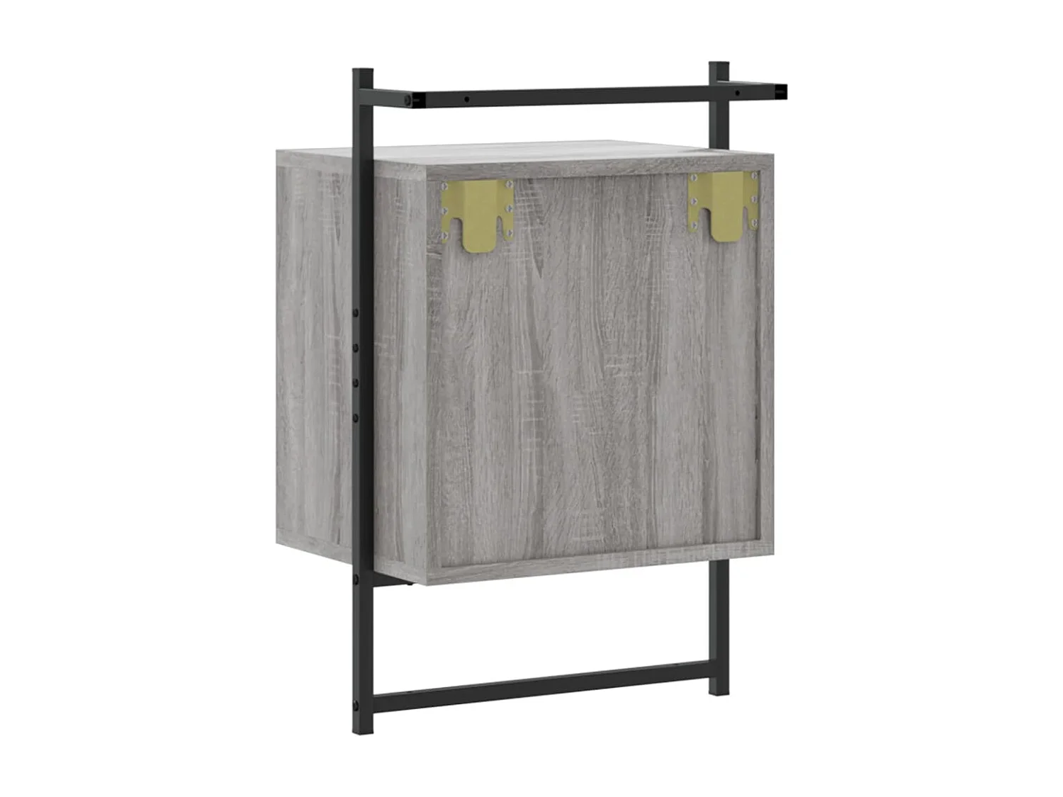 Table de chevet murale 2 pcs sonoma gris 40x30x61 cm