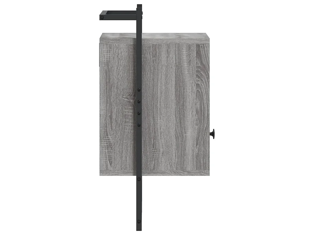 Nachtkastjes 2 st wandgemonteerd 40x30x61 cm hout grijs sonoma