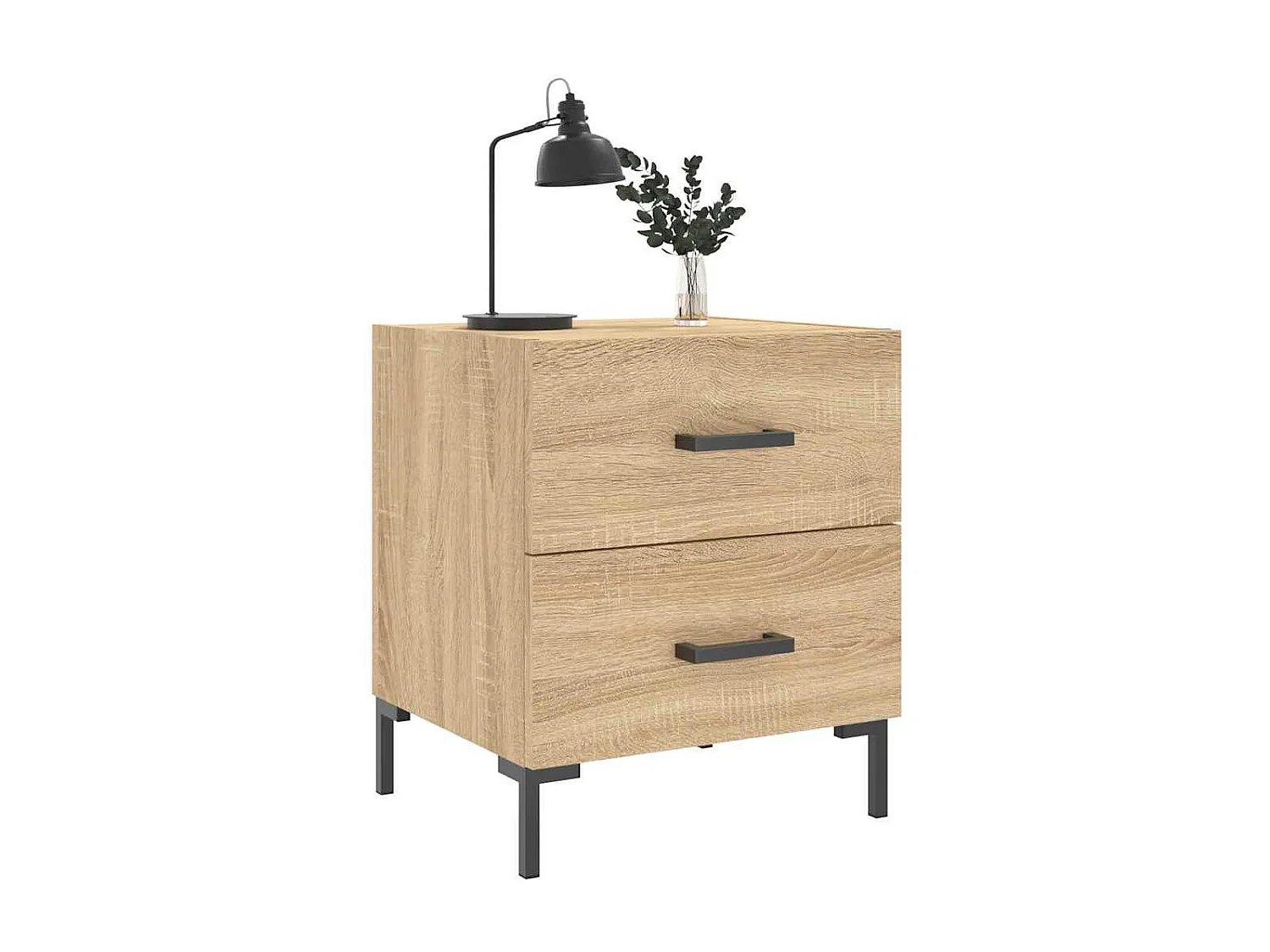 Tables de chevet 2 pcs chêne sonoma 40x35x47,5 cm