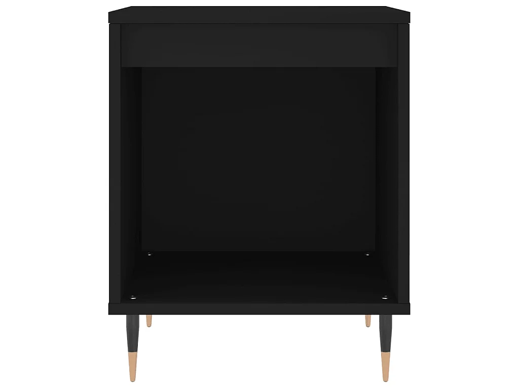 Nachtkastje 40x35x50 cm bewerkt hout zwart