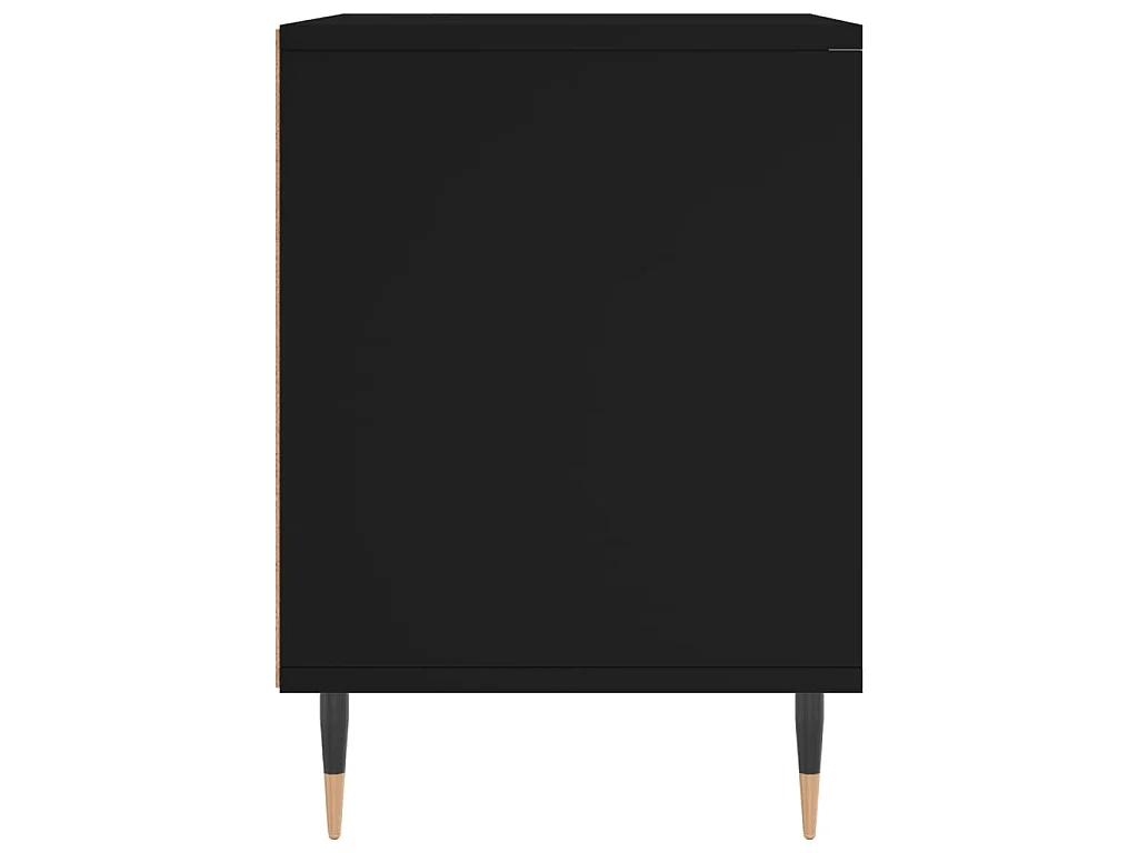 Nachtkastje 40x35x50 cm bewerkt hout zwart