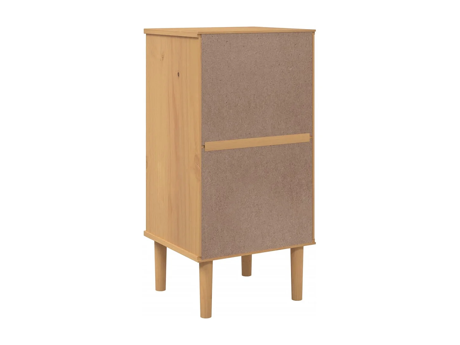 Mesa de cabeceira SENJA 40x35x80 cm pinho maciço castanho