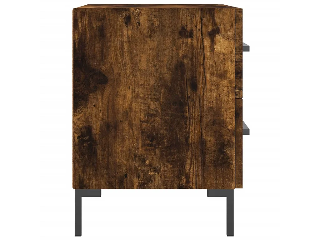 Nachttische 2 Stk. Räuchereiche 40x35x47,5 cm Holzwerkstoff