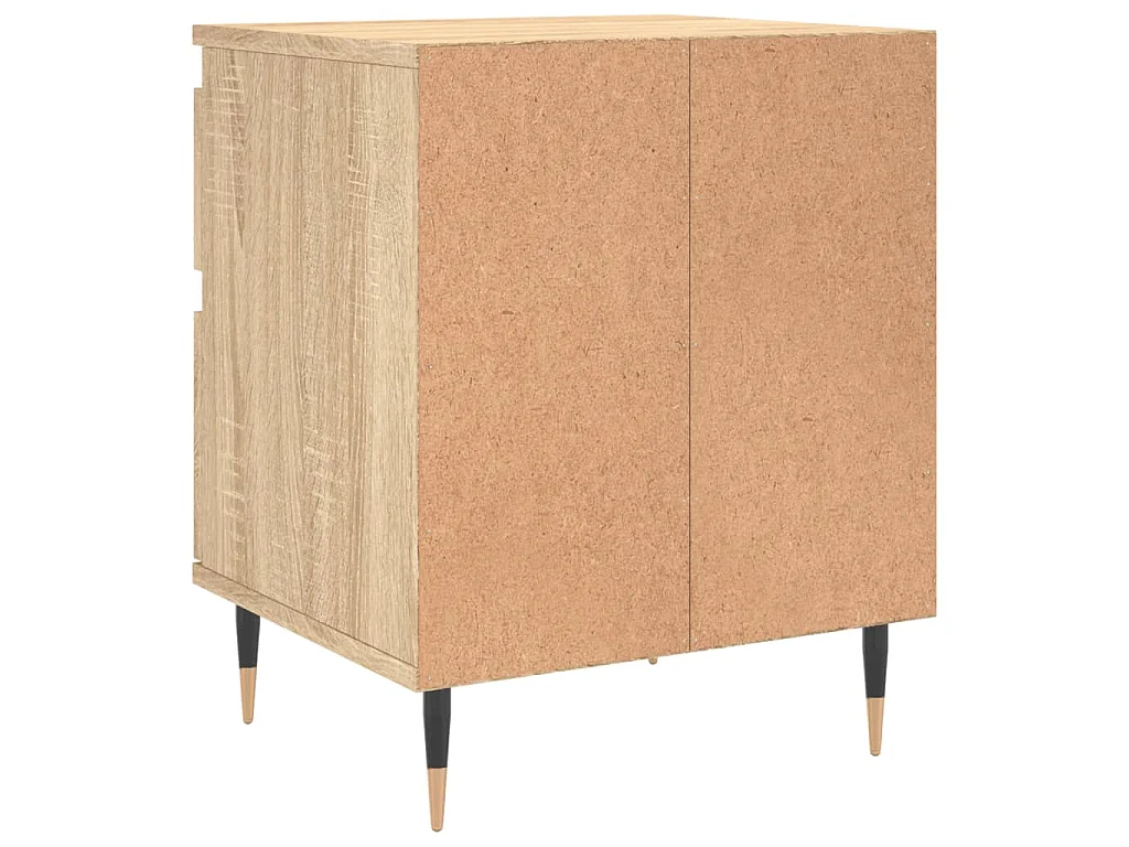Table de chevet chêne sonoma 40x35x50 cm bois d’ingénierie