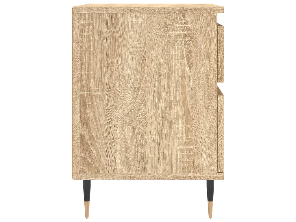 Table de chevet chêne sonoma 40x35x50 cm bois d’ingénierie
