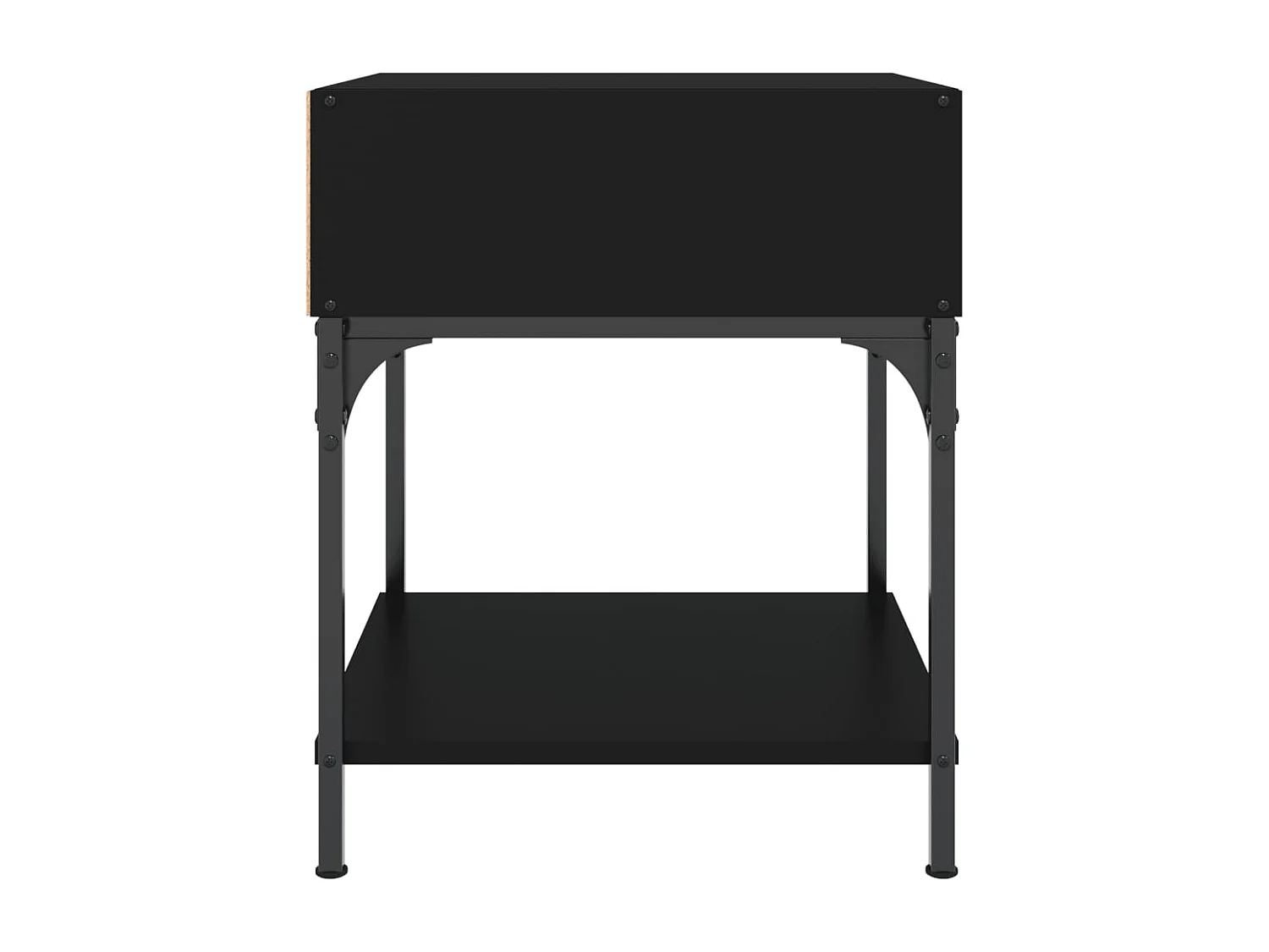 Nachttische 2 Stk. Schwarz 40x41x50 cm Holzwerkstoff