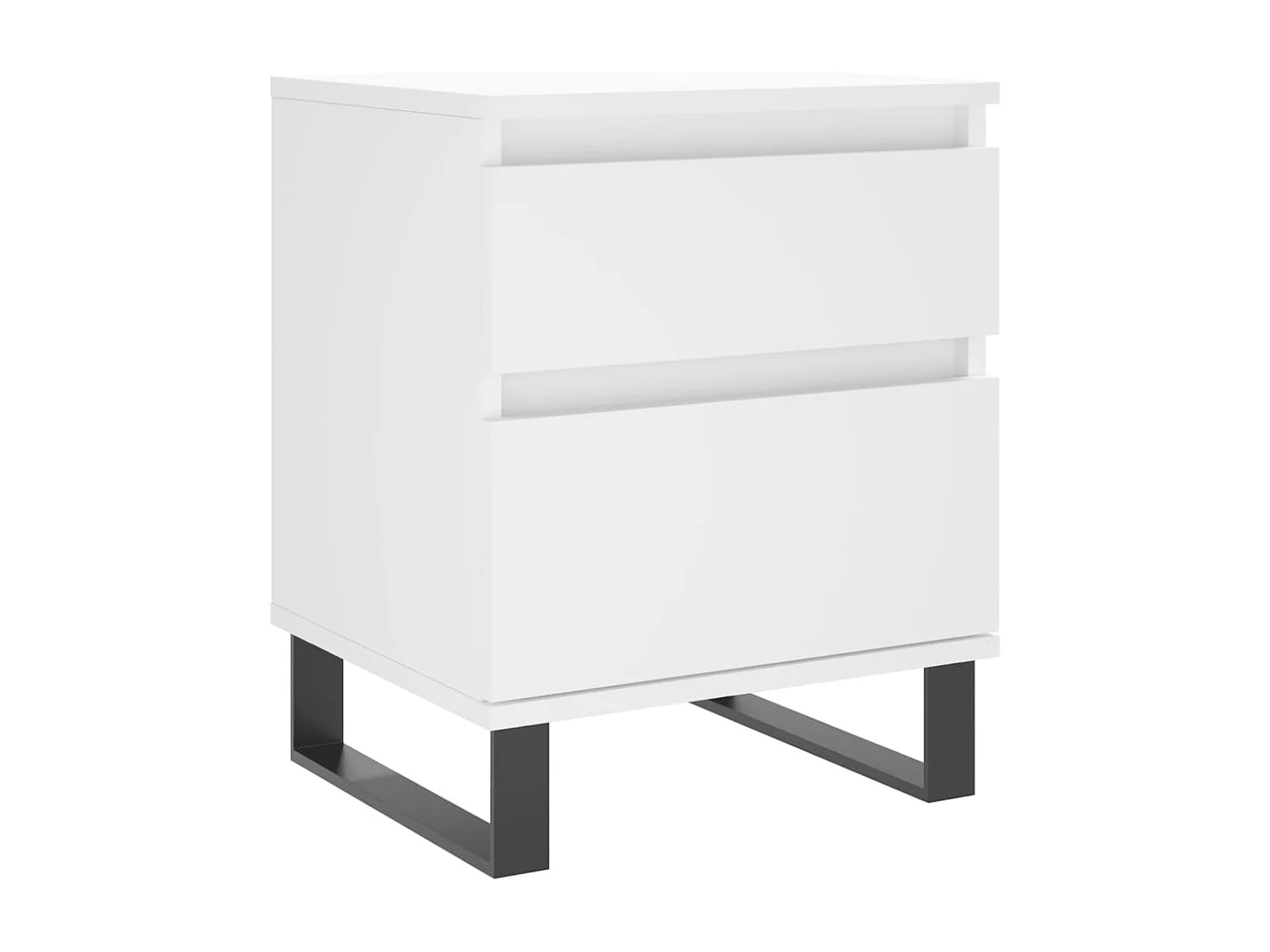 Mesas de cabeceira 2pcs 40x35x50 cm derivados de madeira branco