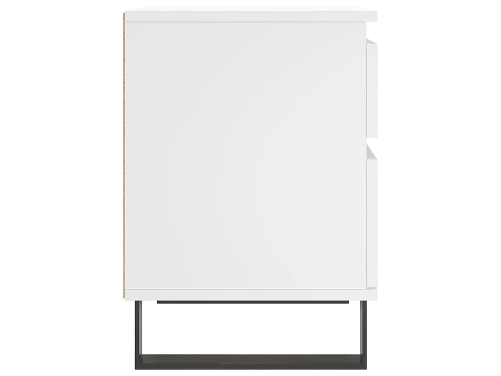Mesas de cabeceira 2pcs 40x35x50 cm derivados de madeira branco
