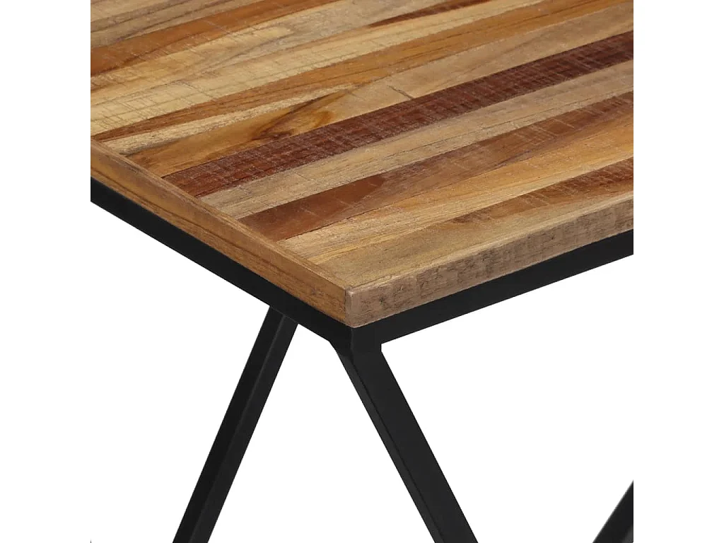 Tables d'appoint 2 pcs teck de récupération massif