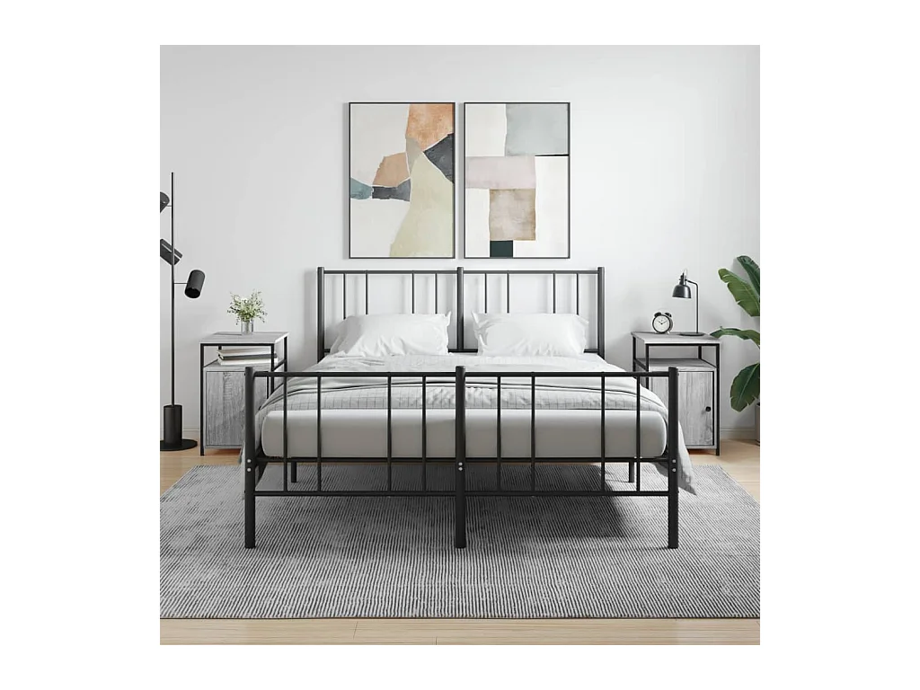 Comodini 2 pz Grigio Sonoma 40x42x60 cm in Legno Multistrato